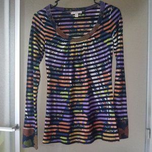 Romeo & Juliet Couture Long Sleeve Floral Top S